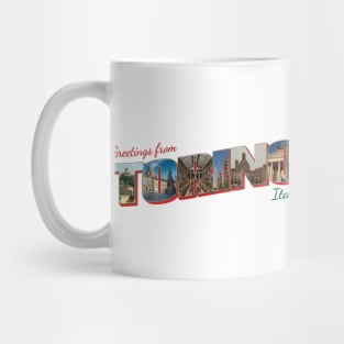 Greetings from Torino in Italy Vintage style retro souvenir Mug